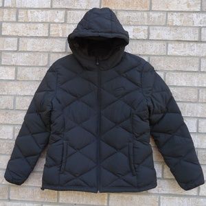 SIZE L. POLAR EDGE hooded down puffer jacket.